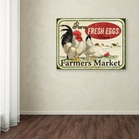 Zaštitni znak likovne umjetnosti 'Farma Fresh Eggs 1' platno umjetnost Jean Plout