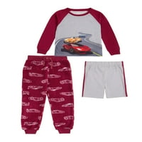 Pidžama Set za dječake dugih rukava s kratkim hlačama, veličine 4-14