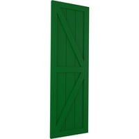 PVC žaluzine od 12 15 45 dvije jednake ploče za seosku kuću s fiksnim nosačem u obliku trake, zeleni Viridian