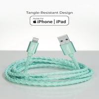Kabel za punjač Liquipel Powertek za iPad i iPhone, brzo punjenje, 6 metara, certificirani MFI kabel Lightning to