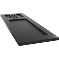 Ekena Millwork 12 W 53 H True Fit Pvc San Miguel Misijski stil Fiksni nosač, crne