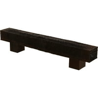 Ekena Millwork 8 H 10 d 48 W grubo pilani drveni kamin Mantel Kit W Alamo Corbels, Premium Aged