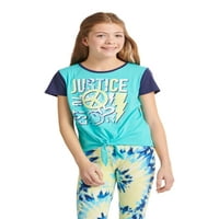 Justice Girls kratki kratak majica prednja majica, veličine xs-xlp