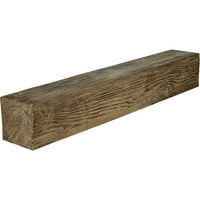 Ekena Millwork 4 H 4 d 84 W s pijeskom na drvenu kamin Mantel, vintage mahagoni
