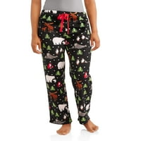 Ženske super minky plišane pidžame hlače za spavanje