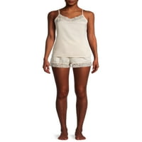 ELLE WOMENS SITIN CAMI i SHORTS BOUNGE SET