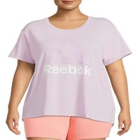 Reebok ženska plus size Ultimate Slinky Jersey obrezana majica