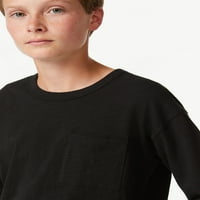 Široke majice dugih rukava za dječake u prugama i Pletenini, u veličinama 4-18