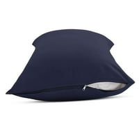 Jedinstveni prijedlozi, perive minimalističke jastučnice s jednobojnim printom, jastuk za tijelo, plava, 2 komada