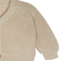 Moderni trenuci Gerber Baby Unise pleteni kardigan džemper i jogger set, komad, veličine 0 3-24m