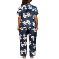 Jedinstvene ponude ženskog cvjetnog gumba dolje pidžama Set noćne odjeće za spavanje