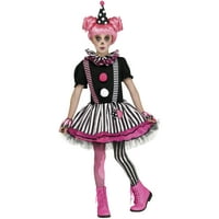 Djevojke Pinkie Klown Halloween kostim, zabavni svijet, veličine M-XL