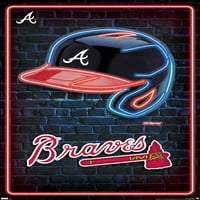 Atlanta Braves - plakat neonske kacige, 22.375 34