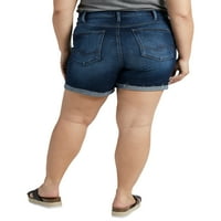 Silver Jeans Co. Ženske plus veličine Avery visoke veličine kratkih struka 12-24