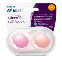 Philips Avent Ultra Soft Pacificer, 6 mjeseci, ružičasta breskva, pakiranje, SCF213 22