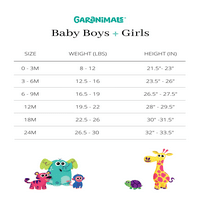 Ganimals Baby Boy Boy Cratki rukav grafička majica, veličine 0 mjeseci