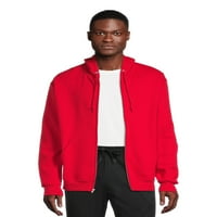 Atletic Works muški flis puni zip jakna s kapuljačom, veličine s-3xl