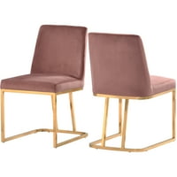 Aukfa stolice za blagovaonicu set od 4, moderna naglasak stolica minimalistička zlatna metalna baza, tapecirana