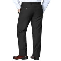 Muško klasično fit odijelo zasebne hlače ravne prednje performanse haljine hlače