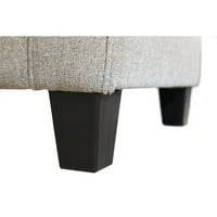 Američki namještaj: Moderna platnena presvlaka sofe, svijetlosiva