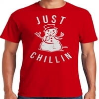 Muška majica s grafičkim prikazom snjegovića, Američki svečani Božić