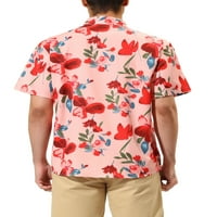 Jedinstveni prijedlozi Muška ljetna košulja na plaži s kratkim rukavima s cvjetnim printom