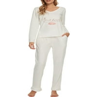 Jedinstvene ponude ženskog dnevnog boravka noćna odjeća s hlačama s dugim rukavima pidžama setovi za spavanje