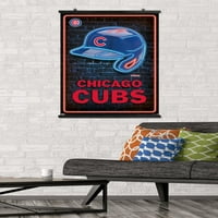 Chicago Cubs - plakat neonske kacige, 22.375 34