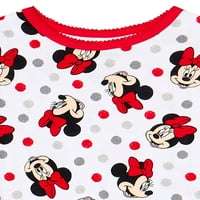 Minnie Mouse Baby and Toddler Girl Snug-Fit pidžama, 4-komad, veličine 12m-5T