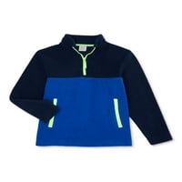 Wonder Nation Boys Fleece Quarter Zip pulover, veličine 4- & Husky