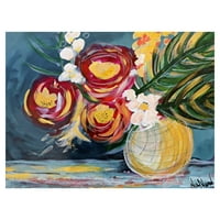 Večer umjetničke galerije remek -djela u tropima Nikol Wikman Tropical Flowers Canvas Art Print