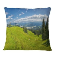 Dizajnerski jastuk ljeto u planinama Chaalau - tiskani jastuk s pejzažnim tiskom-12.20