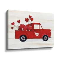 Artwall rustikalni valentinski kamion, galerija zamotana platno Kathleen Parr McKenna