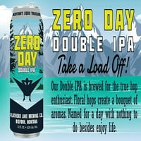 Flathead Lake Brewing Zero Day Double IPA 6pk Cans