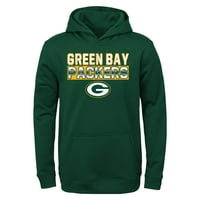 Green Bay Packers Boys 4- LS Fleece Hoodie 9K1BXFGGB XS4 5 5