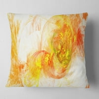 Dizajn obojeni dim žuto - Sažetak jastuka za bacanje - 18x18