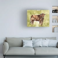 Jennifer Goldberger 'krava na terenu I' platno umjetnost