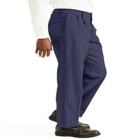 Muške plisirane hlače klasičnog kroja, izrađene od pamučnog Kaki-a s elastičnom elastikom