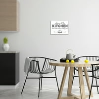 Dobrodošli u kuhinju svježe pečena pita rustikalna fraza grafika u bijelom okviru zidni tisak, dizajn Mollie B