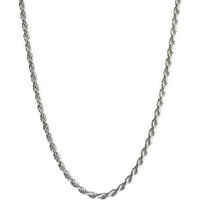 Ogrlica za srebrne konopce s ženskim srebrnim konopcem, 24