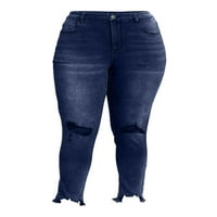 Pripijeni Jeggings Plus veličine za juniore bez granica, ugodni, zavodljivi, s ultra visokim fitom