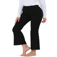Jedinstvene ponude ženske pletene pidžame povremene hlače Rastenene široke ležaljke za noge