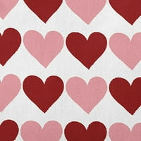 16 916 samo tratinčica Valentinovo naizmjenična srca Poli jastuk za unutarnju i vanjsku upotrebu, crvena Količina