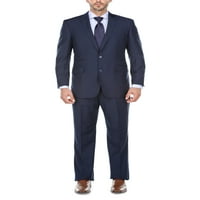 Muški mornarsko plavi vrh revers classic classic fit two odijelo