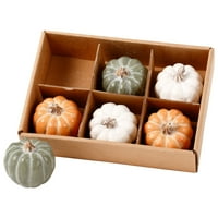 Set box -a zelene bijele i narančaste ukrase za Dan zahvalnosti