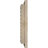 Ekena Millwork 30 W 34 h pravokutni otvor za zabat: Primijeni, funkcionalni, glatki borovi Gable Oblub W opeka kalup