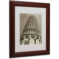 Zaštitni znak likovna umjetnost Pisa Tower II Framed Canvas Art Chris Bliss