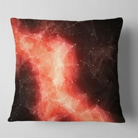 Designart Crvena maglica u kozmosu - suvremeni jastuk za bacanje - 18x18