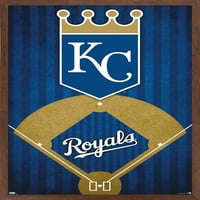 Kansas City Royals - Poster zida logotipa, 22.375 34