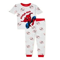 Gornji dio i hlače kratkih rukava za dječake Spider-Man pidžama Set od 2 komada veličine 4-10